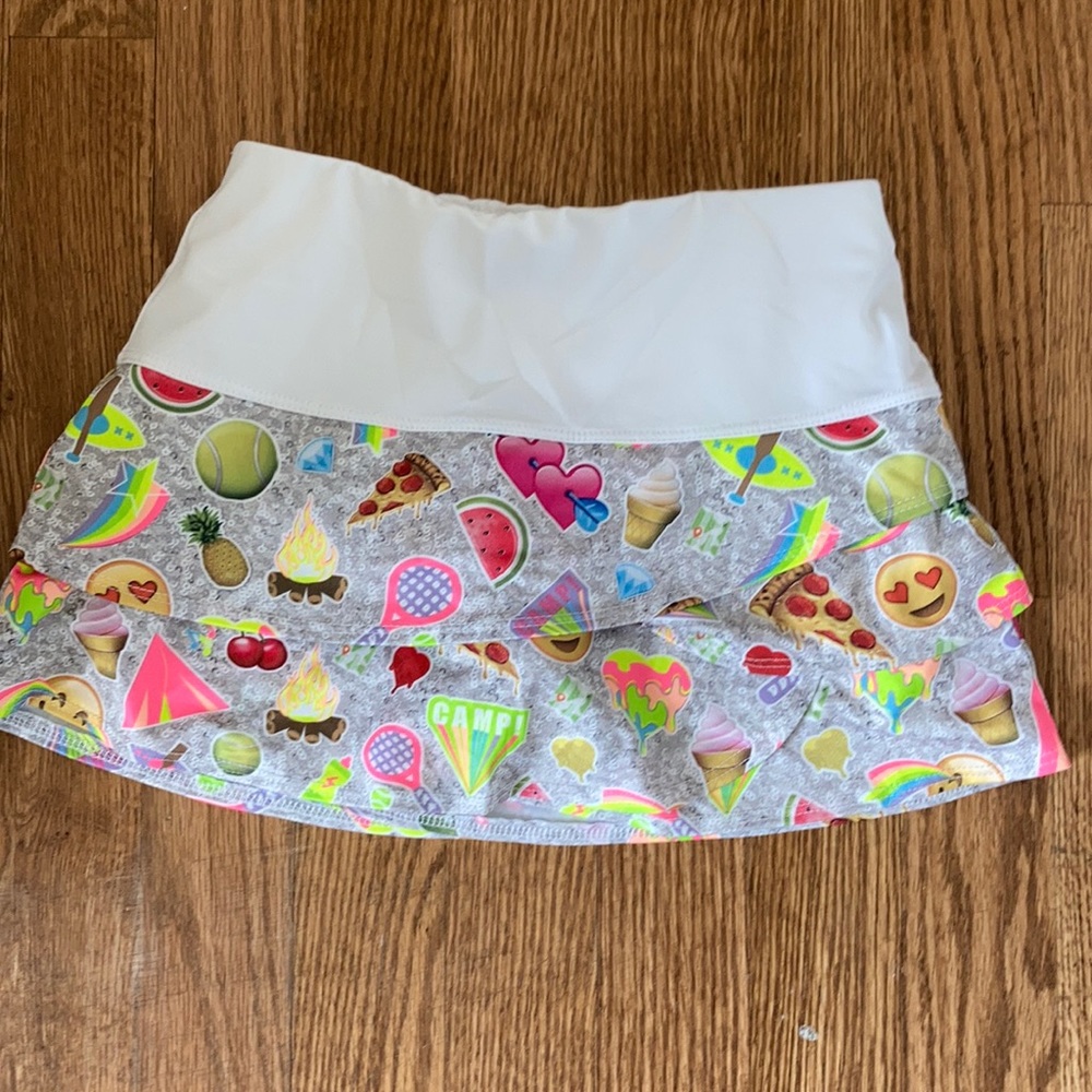 emoji tennis skirt